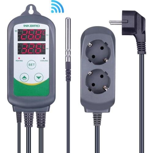 Inkbird EU Plug ITC-308 WIFI ℃/℉ Changeble Intelligent Temperature Controller for Aquariums Home Breeding Incubation Craft beer