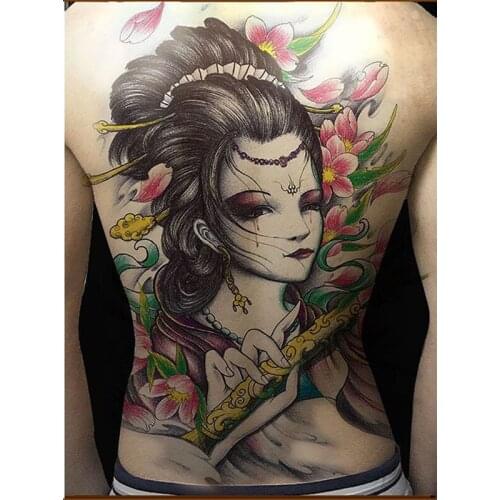 Temporary tattoo Waterproof Full Back Tattoo Stickers large nontoxic chest leg tattoos for women girls Beauty Beast fake tattoo