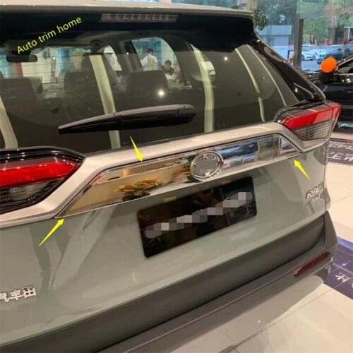 Rear Tailgate Door Handle Trunk Cover Tailgate Panel Trim Fit For TOYOTA RAV4 RAV 4 XA50 2019 2020 2021 ABS Auto Accessories