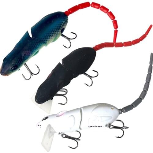 1Pcs Artificial Fishing Lure Mouse Lure Rat Mice Bait Tackle Hooks Fishing Bait