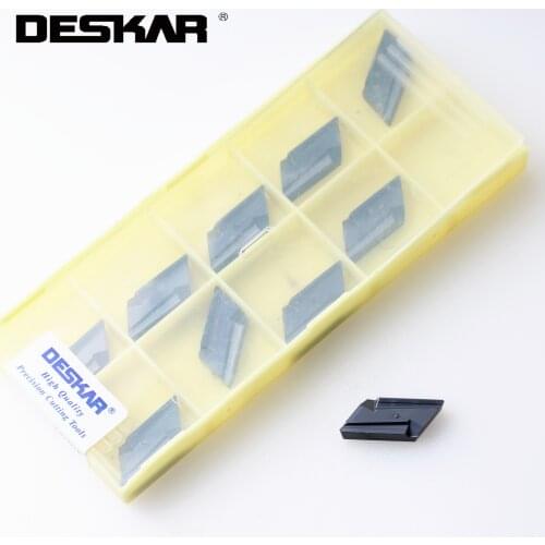 10PCS DESKAR KNUX160405R-11 LF6018 CNC Turning Tools Carbide Inserts Lathe Cutter Cutting Tool Parts For Stainless Steel