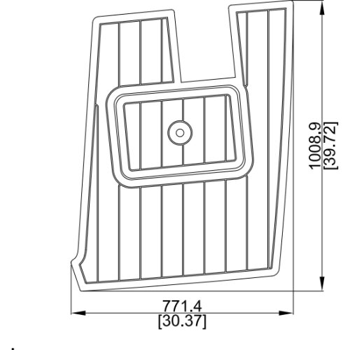 2011 Jeanneau Cap Camarat 8.5 WA Boat Pad EVA Teak Decking 1/4" 6mm
