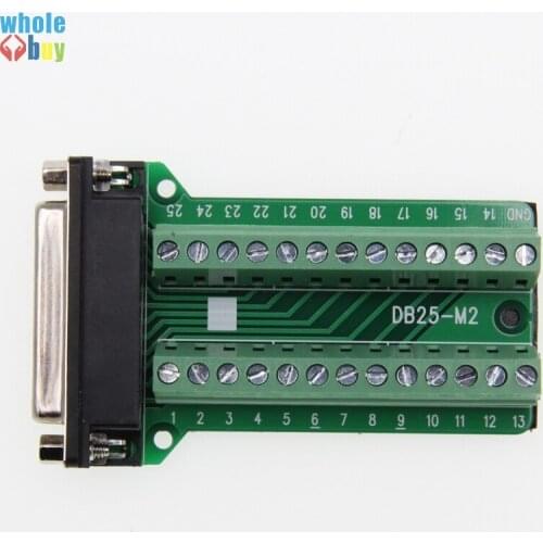 300pcs/lot High Quality DB25 Female 25 Pin Port Signals Breakout Board,DB25 Female 25 Pin Port Terminal Adapter Plate