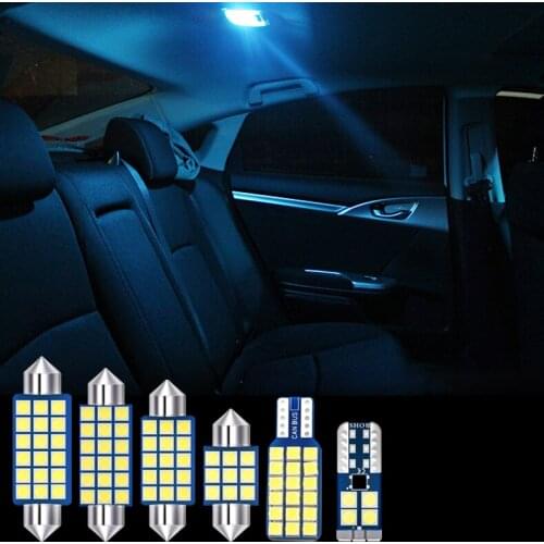 4pcs Auto LED Bulbs Car Interior Light Kit Dome Reading Lights Trunk Lamps For Mitsubishi Pajero 2009-2016 2017 2018 2019 2020