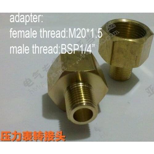 Adapter for tube,Female thread M2.0*1.5 chang BSP 1/4"