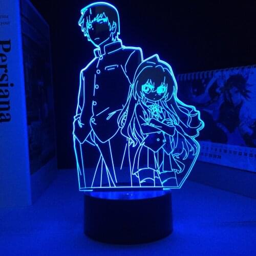 Anime TIGER DRAGON Toradora 3D Led Light for Room Decoration Night Light Kids Bedroom Decor Table 3d Lamp Birthday Gift