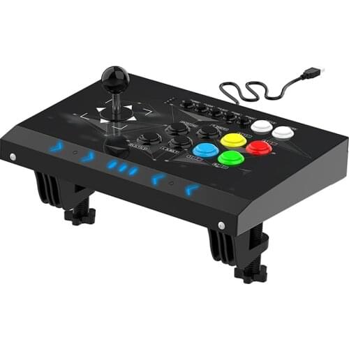 Video Game Arcade Fight Stick for Home, Compatible with NEOGEO Mini/PC/PS Classic/Nintendo Switch/PS3/Android/Raspberry Pi