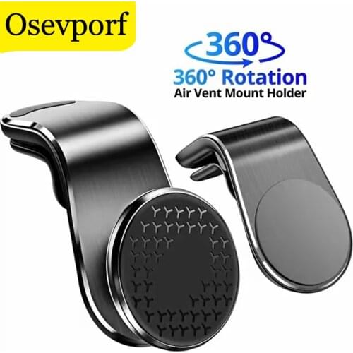 Car Phone Holder Magnetic Air Vent Mount Magnet GPS Bracket Support for iPhone 12 11 8 Xiaomi Mi 10 Redmi Clip Metal Plate Stand