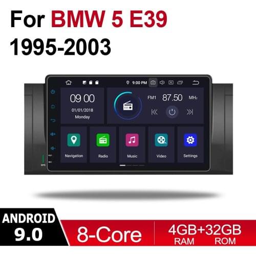 9" Android Car Multimedia player 2 Din WIFI GPS Navigation Autoradio For BMW 5 Series E39 1995~2003 touch screen Bluetooth WIFI