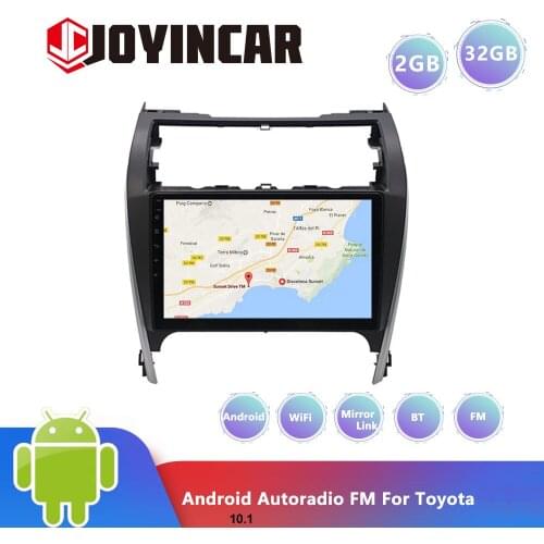 JOYINCAR Android 10.1 Car Multimedia Player 2 din car radio for toyota camry 2012-2017 with navigation car stereo head unit
