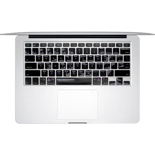 For Macbook Pro Air 13 15 USA Adobe Dreamweaver Shortcut Hot Key Functional TPU Backlight Keyboard Cover Skin Protector