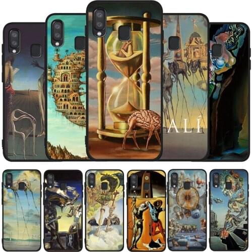 Salvador Dali Art Black Phone Case For Samsung Galaxy A71 A51 A41 A31 A20E A10 A20 A40 A50 A70 M30S M20 A7 A8 A9 2018