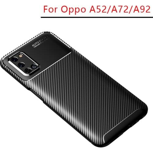 Case for oppo a52 a72 a92 bumper cover on a 52 72 92 52a 72a 92a protective phone coque back bag silicone matte soft tpu oppoa52