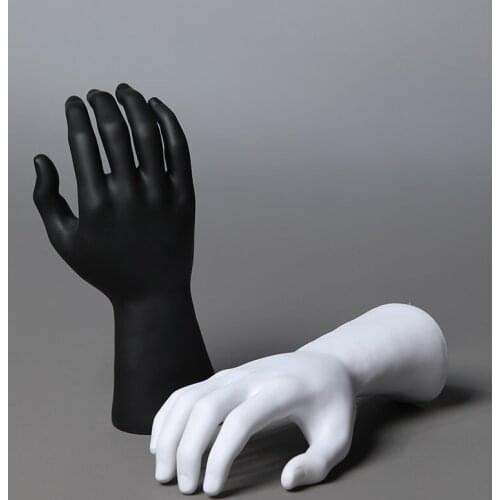 Black And White Male Mannequin Hand For Glove Display