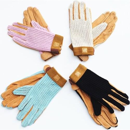 For Children top quality Breathable Equestrian gloves Riding Gloves