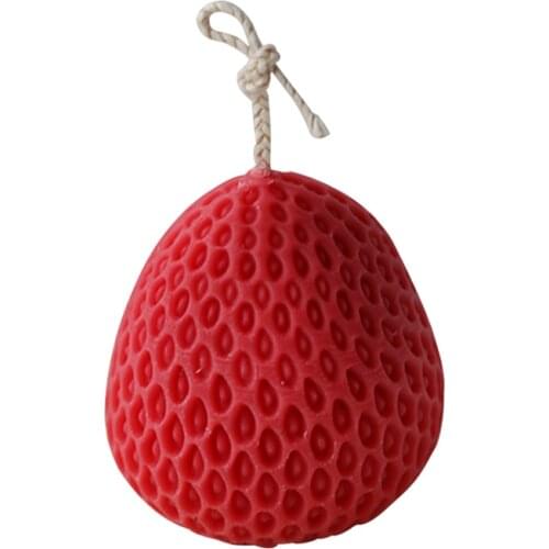 Large Strawberry Candle Mold Simulation Fruit Food Cake Mold Aromatherapy Candle DIY Materials Candle Making Soap Mold Resinmold