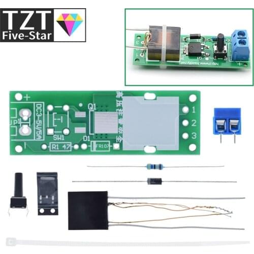 HV-1 High Voltage Generator Arc Ignition DIY Kit Arc Generator Arc Cigarette Igniter Kit DIY High Voltage Module DC 3-5V Lighter