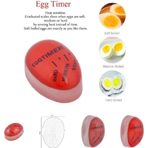 Egg Perfect Color Changing Timer Yummy Soft Hard Boiled Eggs Cooking Kitchen Hot Kitchen Tools & Gadgets