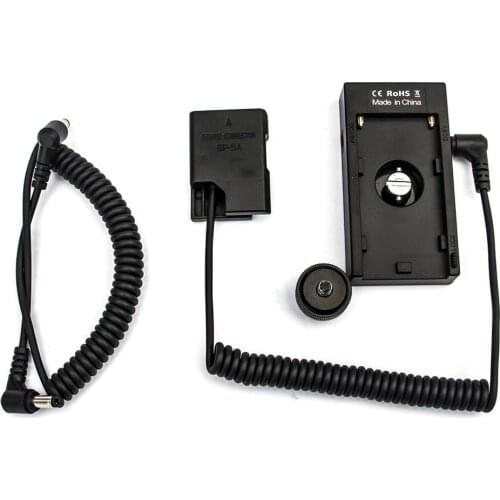 FOTGA NP-F970 Battery Power Mount Plate with EN-EL14 Cable for Sony NP-F series