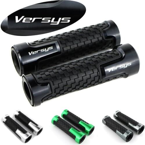Motorcycle CNC Aluminum grip For Kawasaki Versys 1000 Versys 650 Handlebar Handle Grips None-Slip Rubber