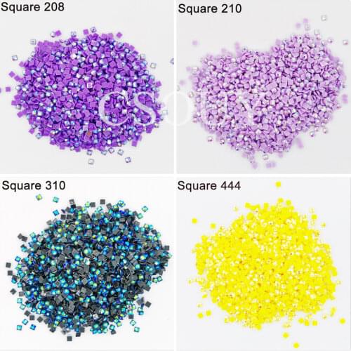 AB Diamond Shining Square Drills For Diy Diamond Painting Cross Stitch Embroidery Rhinestones Colorful Mosaic Flash Stones Gifts