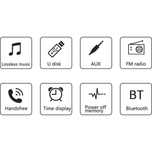 Brand New Car MP3 Player Bluetooth Handsfree Calling Stereo Radio