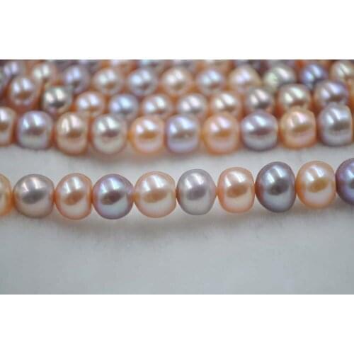 2020 New Arrival New Natural Beads Charm Beads Wholesale 10mm Mix Genuine Freshwater Pearl String Free Shipping