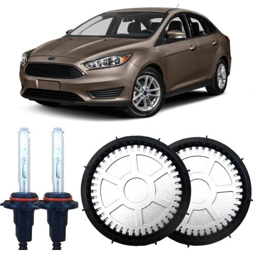 Generation 55W All In One Hi/Lo Beam Error Free H7 Lamp Bulbs Alloy Ballasts Cover HID HeadLights For Ford Focus