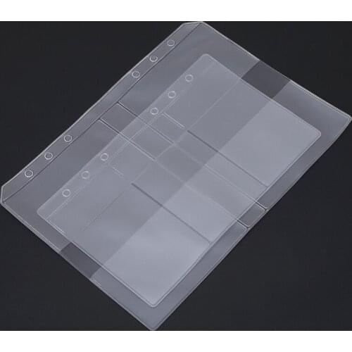 Clear PVC Business Card Storage Bag Filing Products Holder Binder Folder Cover