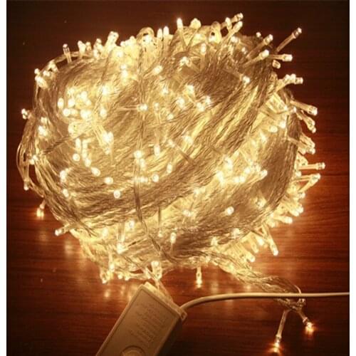 10pcs/lot 50M 400led LED string Fairy light holiday decoration AC220V Waterproof outdoor light with controller