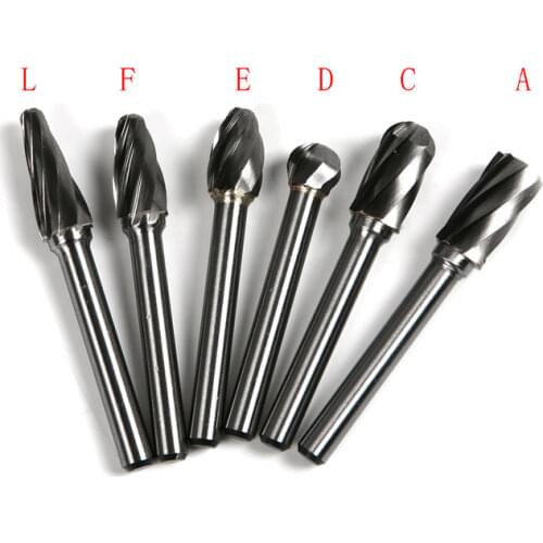 Tungsten carbide6*10mm rotary burr file cutter rinding and abrasive tools