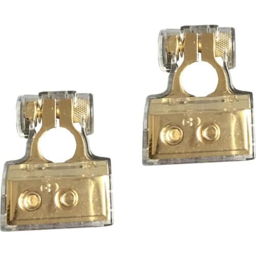 1Pair 0GA 4GA 8GA Connetion Oxygen Free Copper Positive Negative Replacement Car Truck Auto Power Battery Terminal Clip Clamp