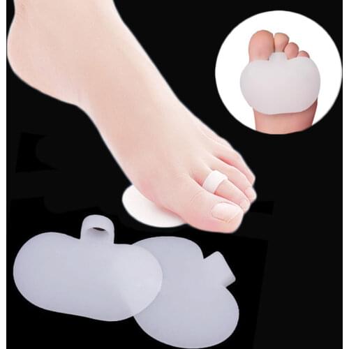 2pcs/lot Foot Gel Toe Separator Spreading Orthopedic Silicone Insoles Pads For Women High Heels Shoes Tools X-13018