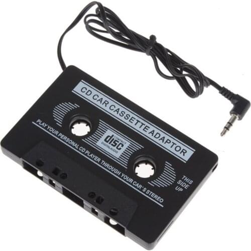 2019 Car Cassette Tape Adapter Universal Cassette Mp3 Player Converter MP3 AUX Cable CD Player 3.5mm Jack Plug New CD DVD player