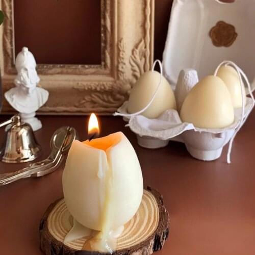 2021 Easter Egg Candle Silicone Mold Homemade Diy Plaster Mold European Style Egg Aromatherapy Candle Incense Stone Mould