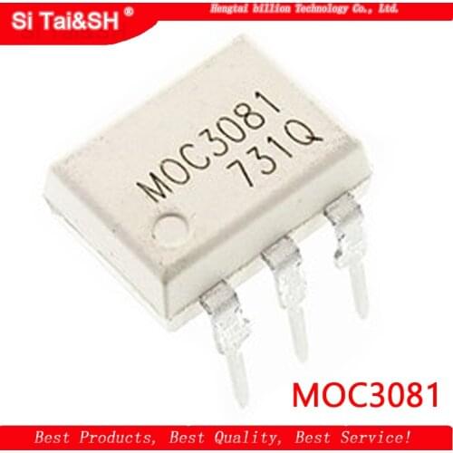 5PCS MOC3081 DIP6 800V Optocoupler Triac Driver