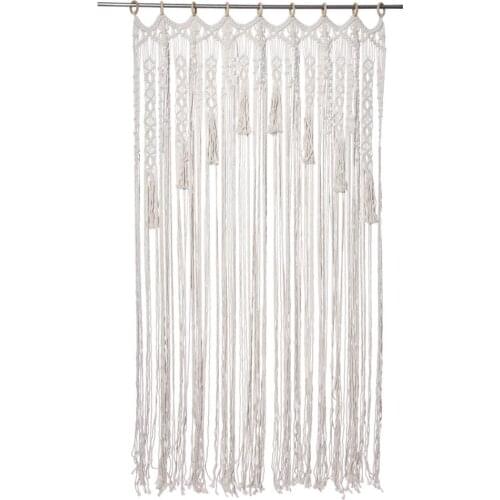 100*200cm/90*180cm Bohemian Door Curtain Handmade Woven Room Divider Curtains Home Decor Curtain For Doorway/Hallway