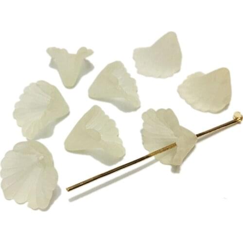 Beads caps flower leaf crimps ends tassel cap earrings finding necklace making frosted spacer Charms accessoriess Connector diy