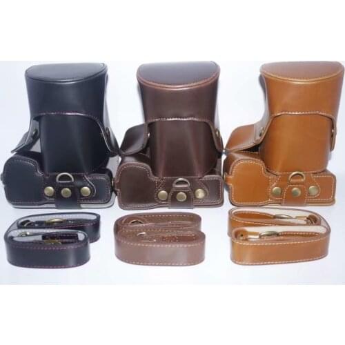 Digital Camera Leather Case Cover For Sony A9 ILCE-9 A9 ILCE-A7RIII A7R Mark III A7RIII With Storage Bag Bottom Opening Case