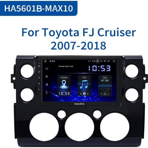 Dasaita 9" Android 10.0 TDA7850 Radio 1 Din Car GPS for Toyota FJ Cruiser 2007 2010 2011 2012 2015 2016 DSP MP3 1080P Video