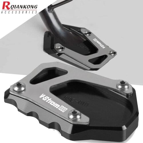 For SUZUKI V-STROM 1000 vstrom1000xt 2014 2015 2016 2017 2018 2019 Kickstand Enlarge Support Plate Foot Side Stand Extension Pad