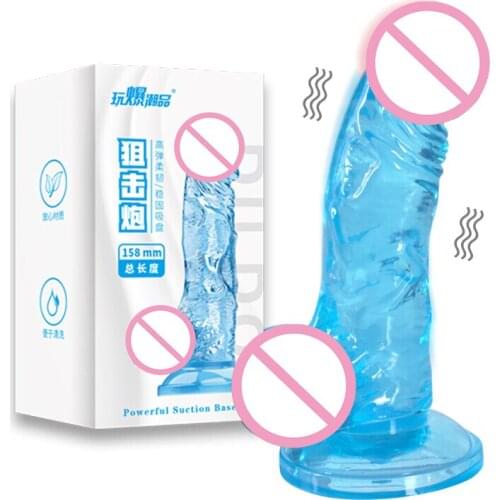Huge Suction Cup Dildo Vibrator Massager Powerful G-Spot Stimulate XXL Jelly Realistic Penis 3 Size Erotic Cock Adults Sex Toys