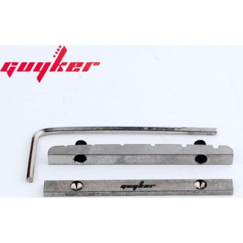 GUYKER Titanium Adjustable Bell Brass Nut Guitar Brass Bridge Nut Split Regulation Nut Replacement Parts For ST Guitar