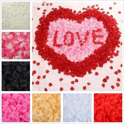 500Pcs Artificial Rose Petals Unscented Non-Woven Silk Flower Party Home Decor/Xmas Decoration Wedding Confetti