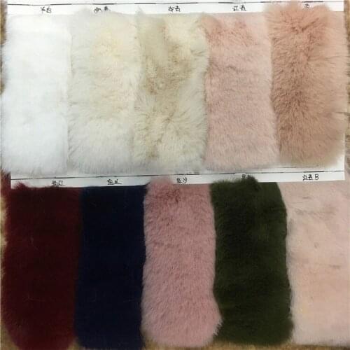 Faux Fur High Imitation Super Soft 1500G 20mm Flat Rabbit Fur Plush Fabric