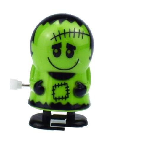 IWish Halloween Wind Up Green Ghost Goblin Zombies Jump Vampire Winding Walking Frankenstein Jumping Kids Toys All Saints' Day