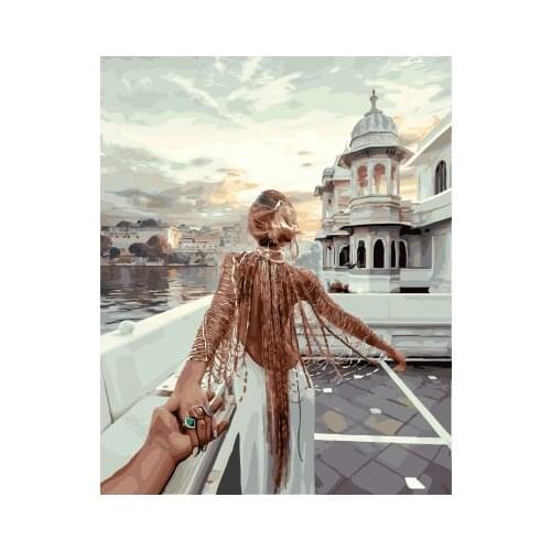 PAINTBOY Picture Modern Framed Pictures Painting By Numbers DIY Oil Painting On Canvas Home Decor 40x50cm