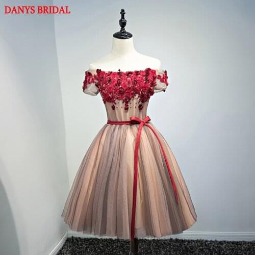 Short Homecoming Dresses Off Shoulder Party Prom Dresses Junior Cute 8th Grade Graduation Formal Dresses mezuniyet elbiseleri