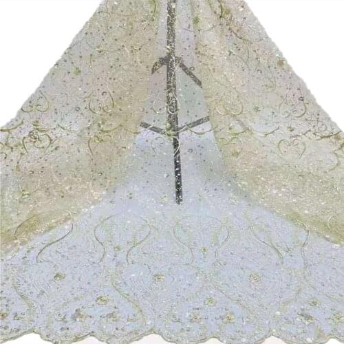 SJ Lace African Lace Fabric Embroidered Nigerian Laces Fabric 2021 High Quality Lace French Tulle Lace Fabric For Dress cd4-87