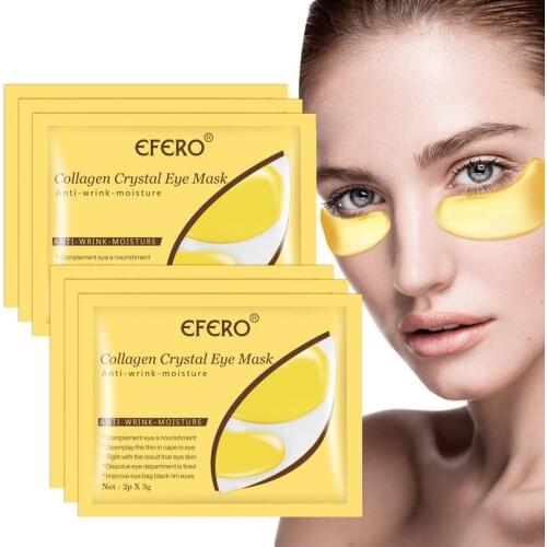 Eye Mask Golden Sleep Crystal Collagen Natural Moisturizing Patches Remove Dark Circles Eye Wrinkle Skin Care Moisturizing